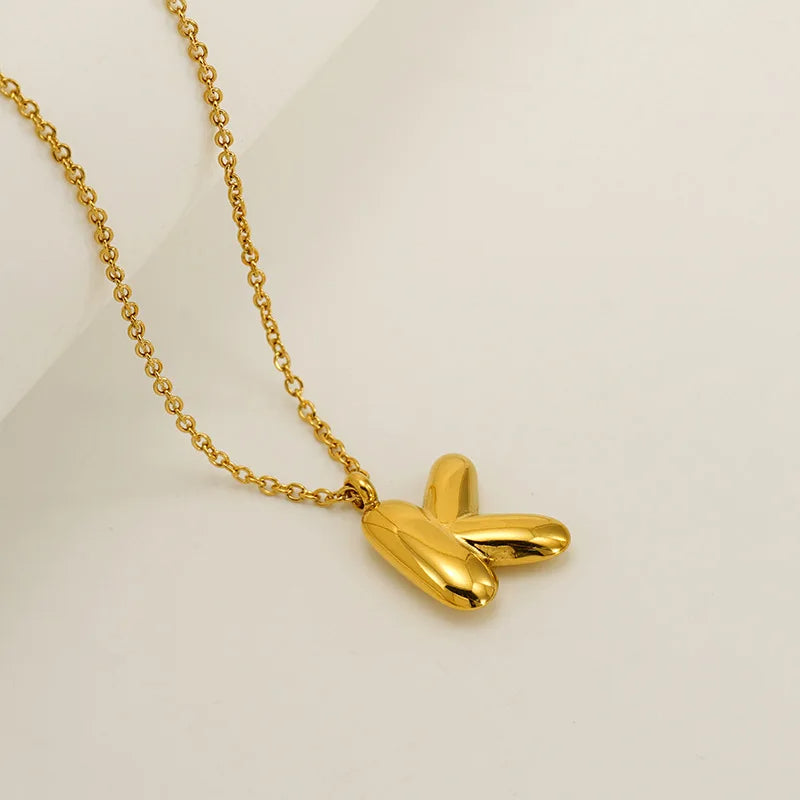 Mini Bubble Letter Necklace