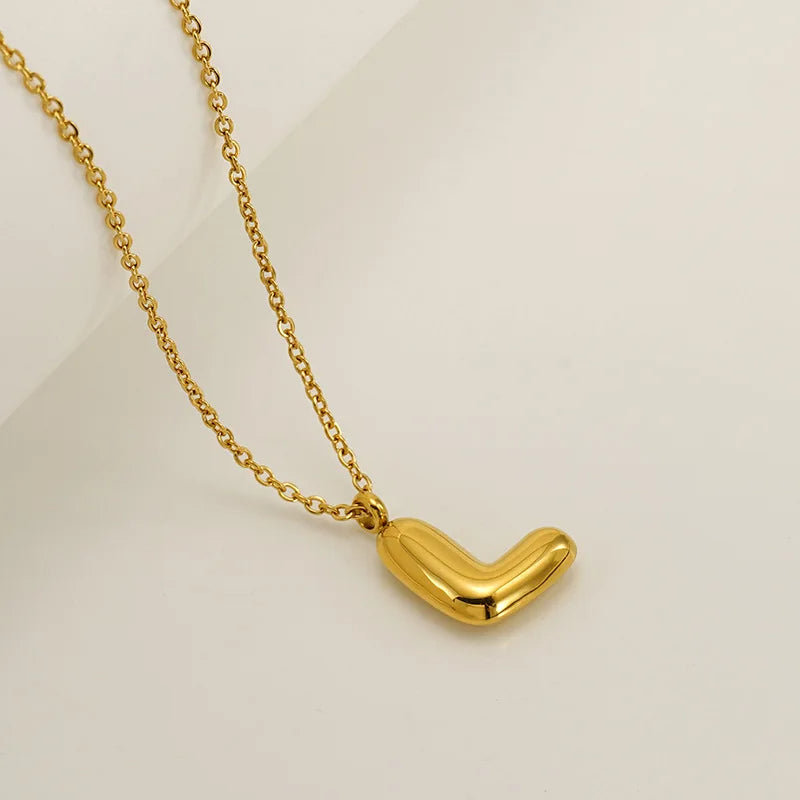Mini Bubble Letter Necklace