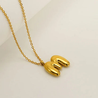 Mini Bubble Letter Necklace