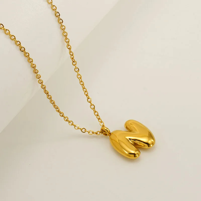Mini Bubble Letter Necklace