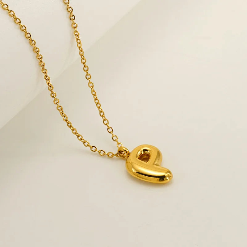 Mini Bubble Letter Necklace