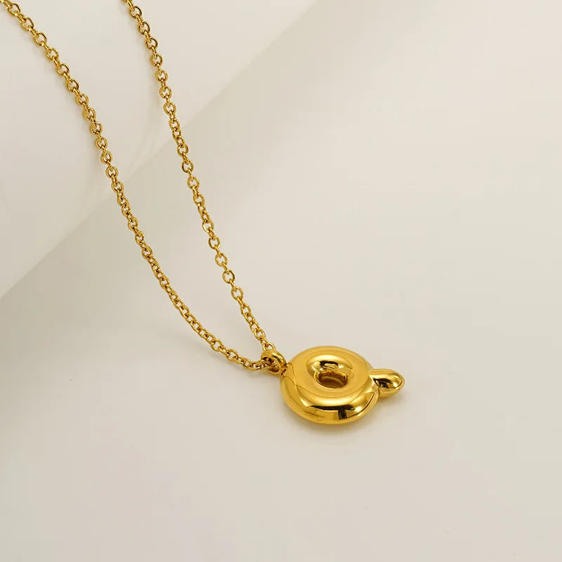 Mini Bubble Letter Necklace