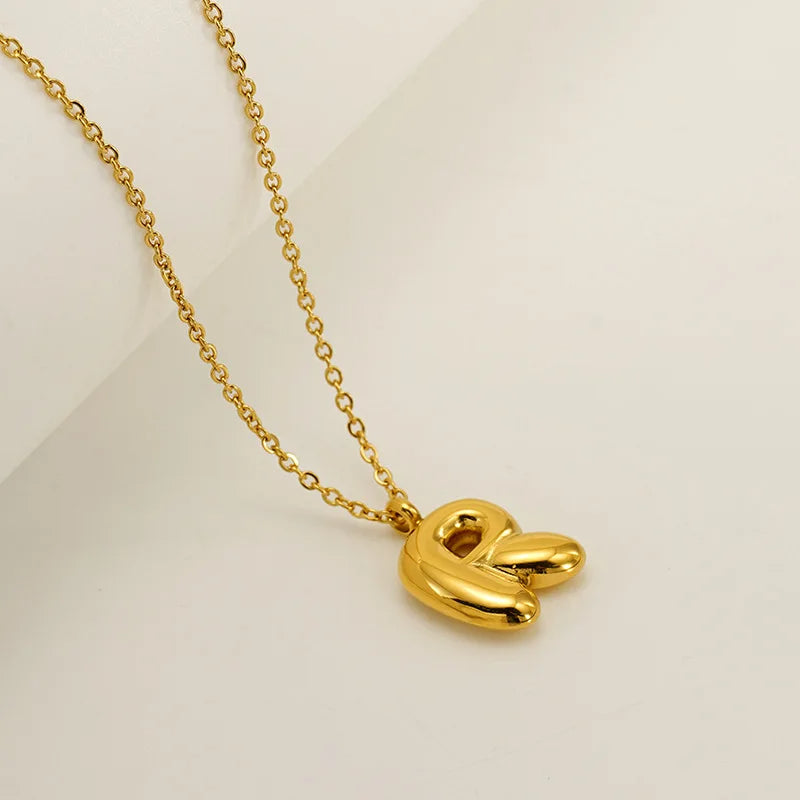 Mini Bubble Letter Necklace