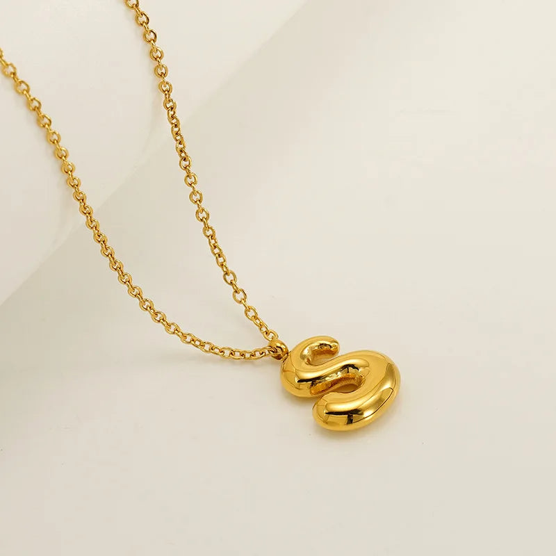 Mini Bubble Letter Necklace