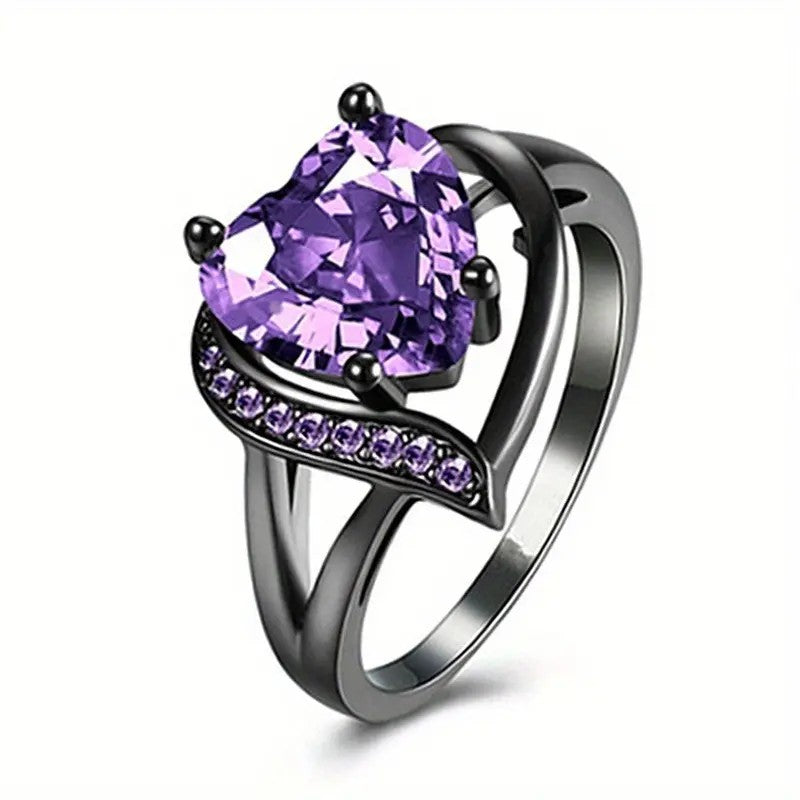 2pc Dragon Heart Ring Set