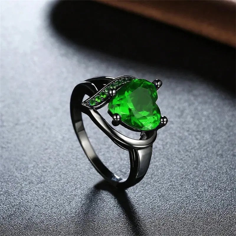 2pc Dragon Heart Ring Set