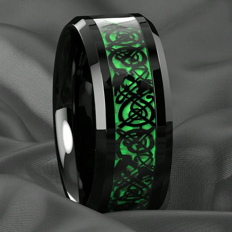 2pc Dragon Heart Ring Set