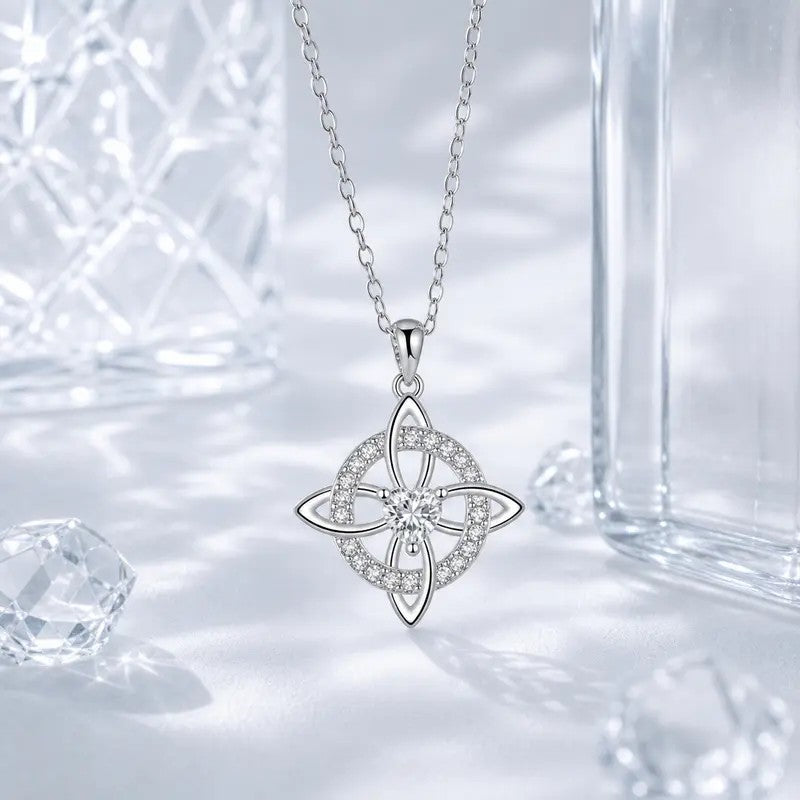 Celtic Knot Gemstone Necklace