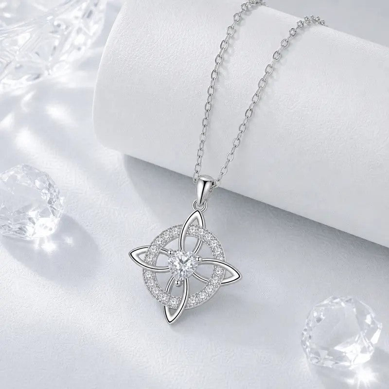 Celtic Knot Gemstone Necklace
