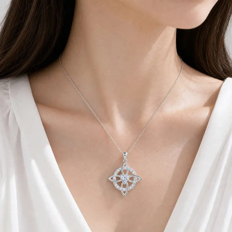 Celtic Knot Gemstone Necklace