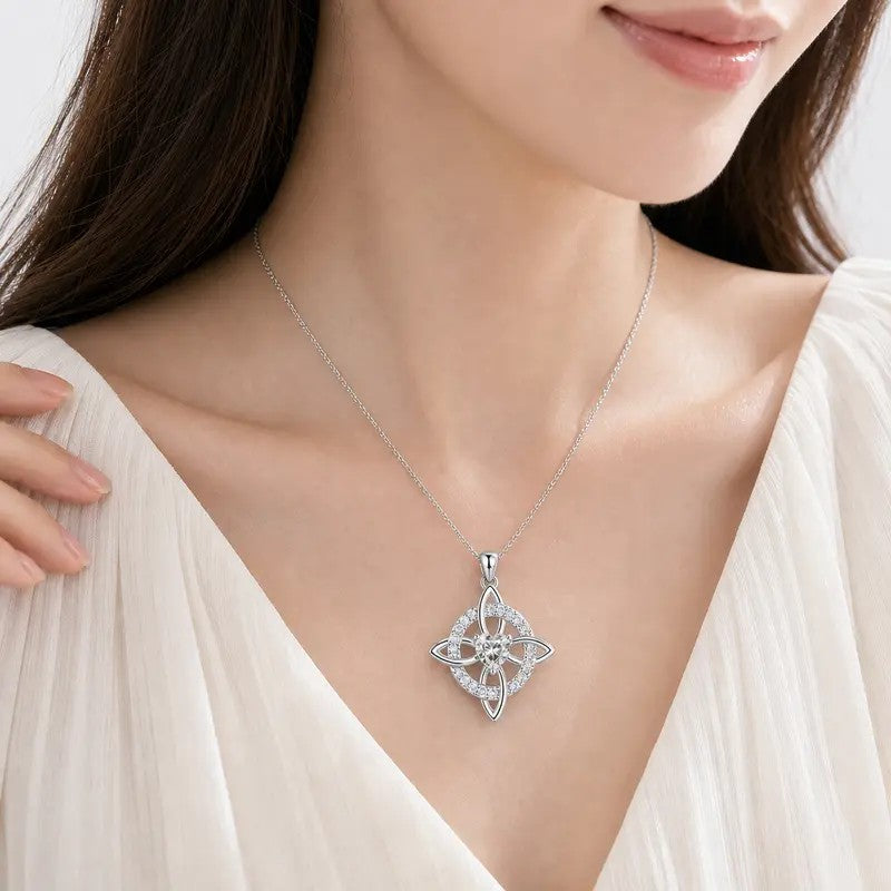 Celtic Knot Gemstone Necklace