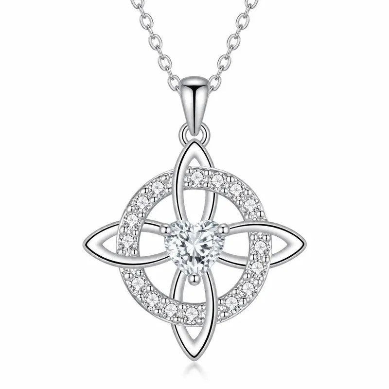 Celtic Knot Gemstone Necklace