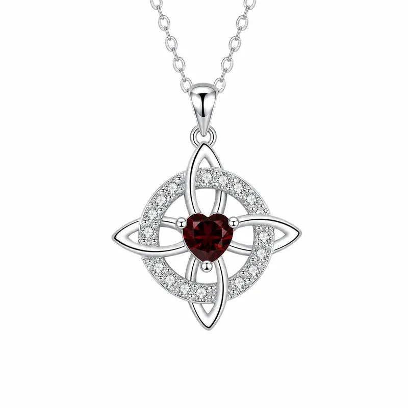 Celtic Knot Gemstone Necklace