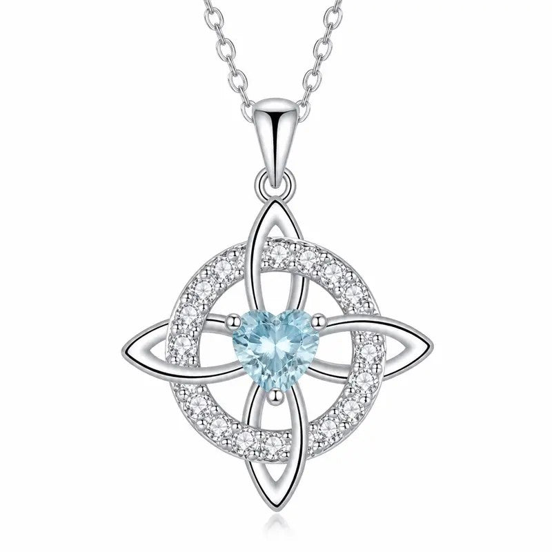 Celtic Knot Gemstone Necklace