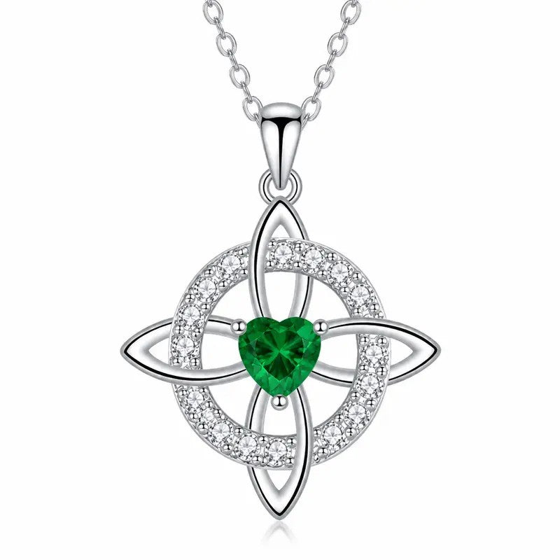 Celtic Knot Gemstone Necklace