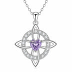 Celtic Knot Gemstone Necklace
