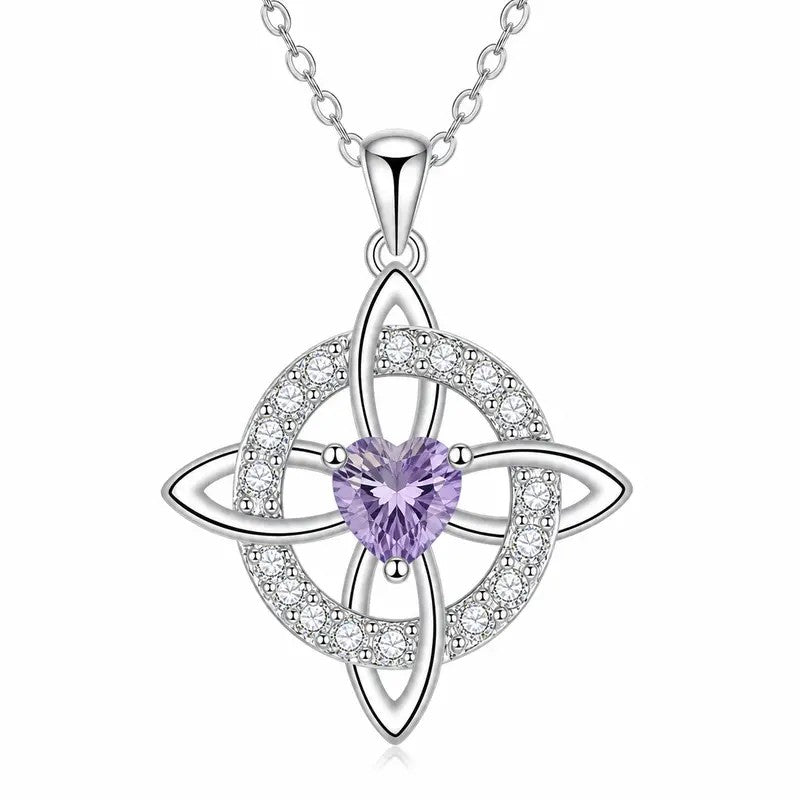 Celtic Knot Gemstone Necklace