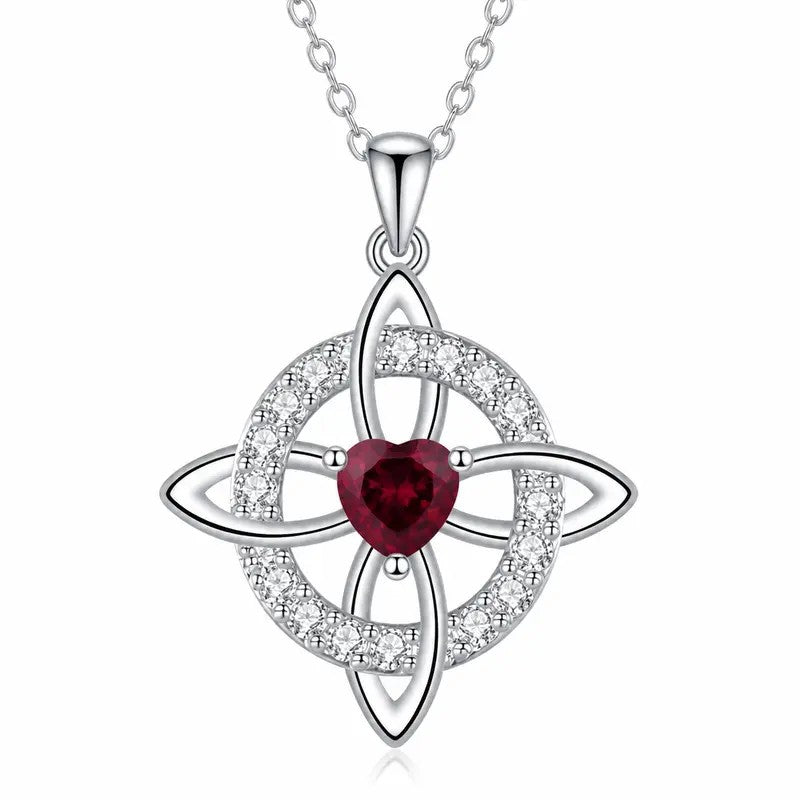 Celtic Knot Gemstone Necklace