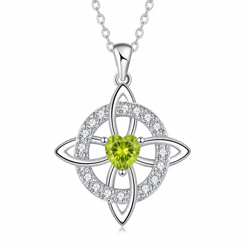 Celtic Knot Gemstone Necklace