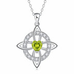 Celtic Knot Gemstone Necklace
