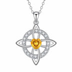 Celtic Knot Gemstone Necklace