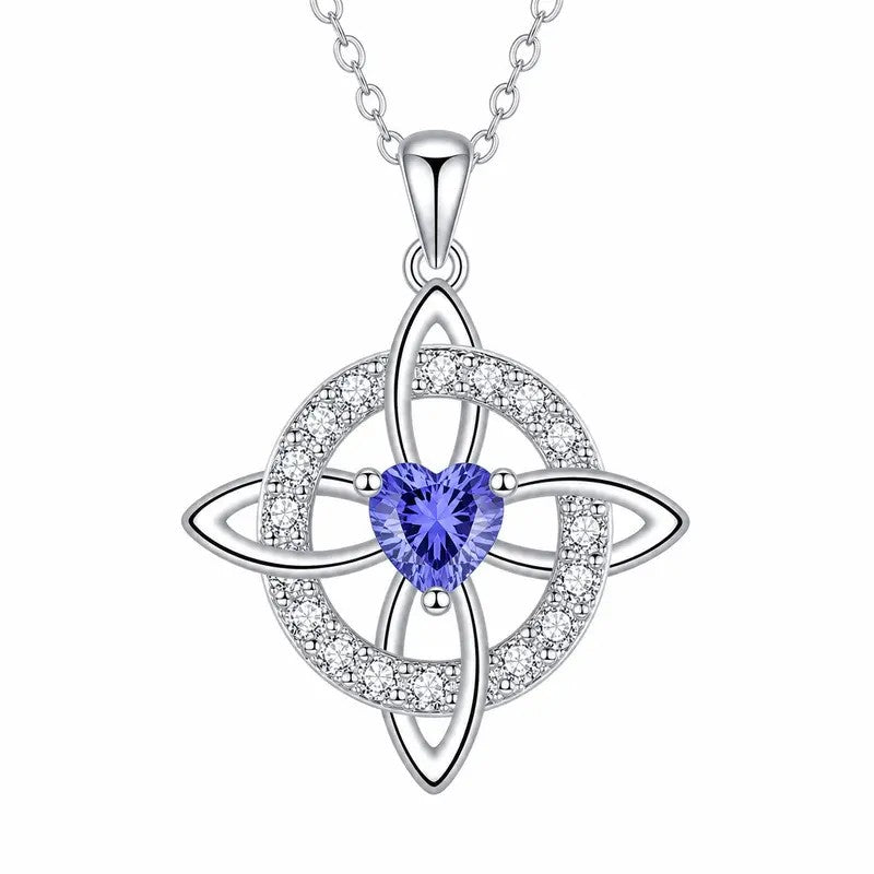 Celtic Knot Gemstone Necklace