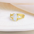 Elegant Moissanite Lattice Ring
