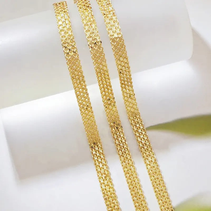 Woven Mesh Link Bracelet