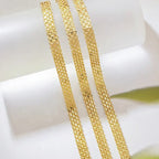 Woven Mesh Link Bracelet