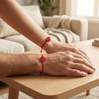 2pc Woven Heart Bracelet Set