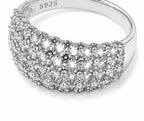 Sparkling Pave Dome Statement Ring