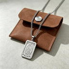 Elegant Virgin Mary Rectangle Necklace
