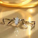 Elegant Marquise Split Band Ring Set