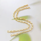 Dainty Pave Square Link Bracelet