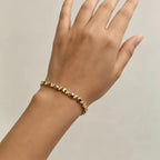 Dainty Pave Square Link Bracelet