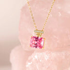 Color Change Square Gemstone Necklace
