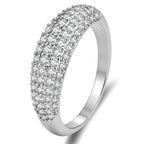 Elegant Moissanite Pave Dome Ring