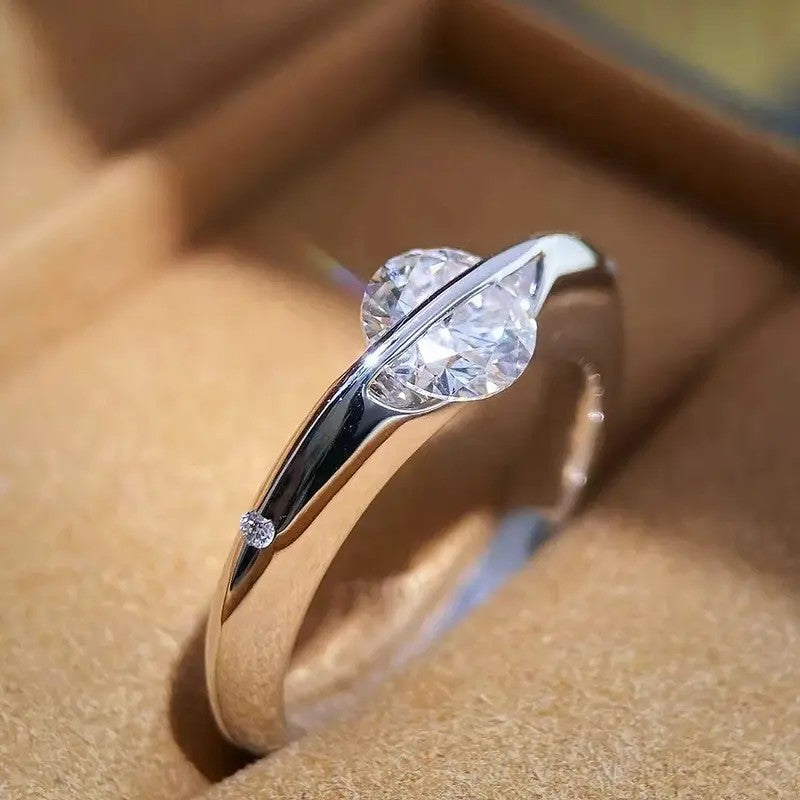 Orbiting Moissanite Statement Ring