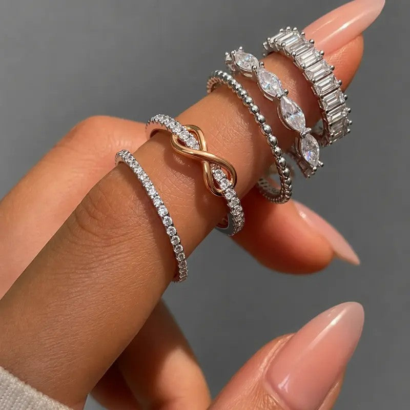 Dainty Infinity Pave Ring