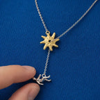 Whimsical Sun Figure Necklace