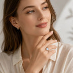 Ethereal Aurora Cabochon Statement Ring