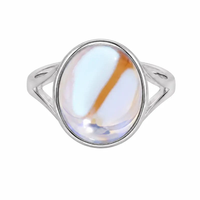 Ethereal Aurora Cabochon Statement Ring