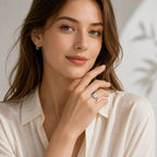 Ethereal Aurora Cabochon Statement Ring