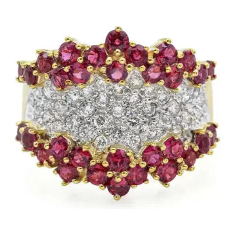 Regal Ruby Pave Statement Ring