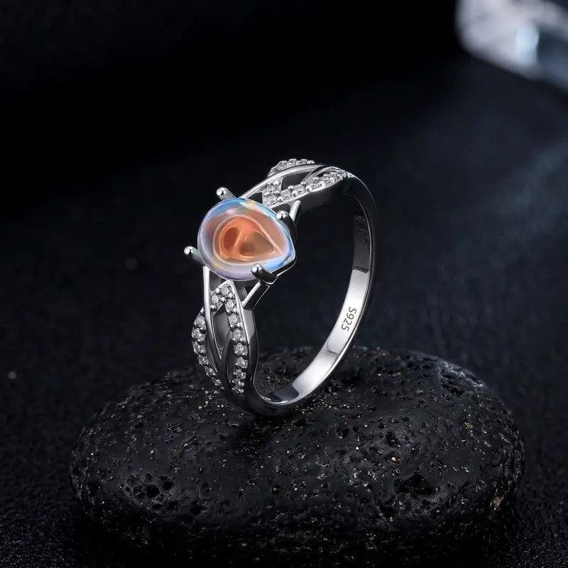 Twisted Infinity Gemstone Ring