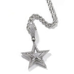 Rotating Star Pendant Necklace