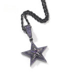Rotating Star Pendant Necklace