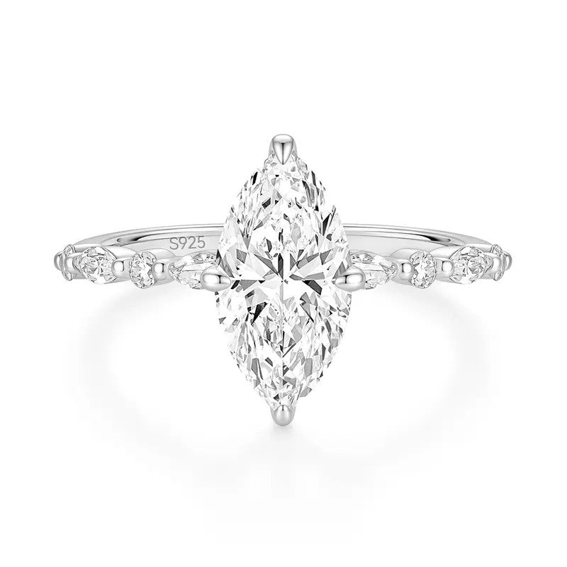 Elegant Marquise Solitaire Ring