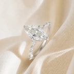 Elegant Marquise Solitaire Ring