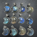 Elegant Geometric Labradorite Necklace